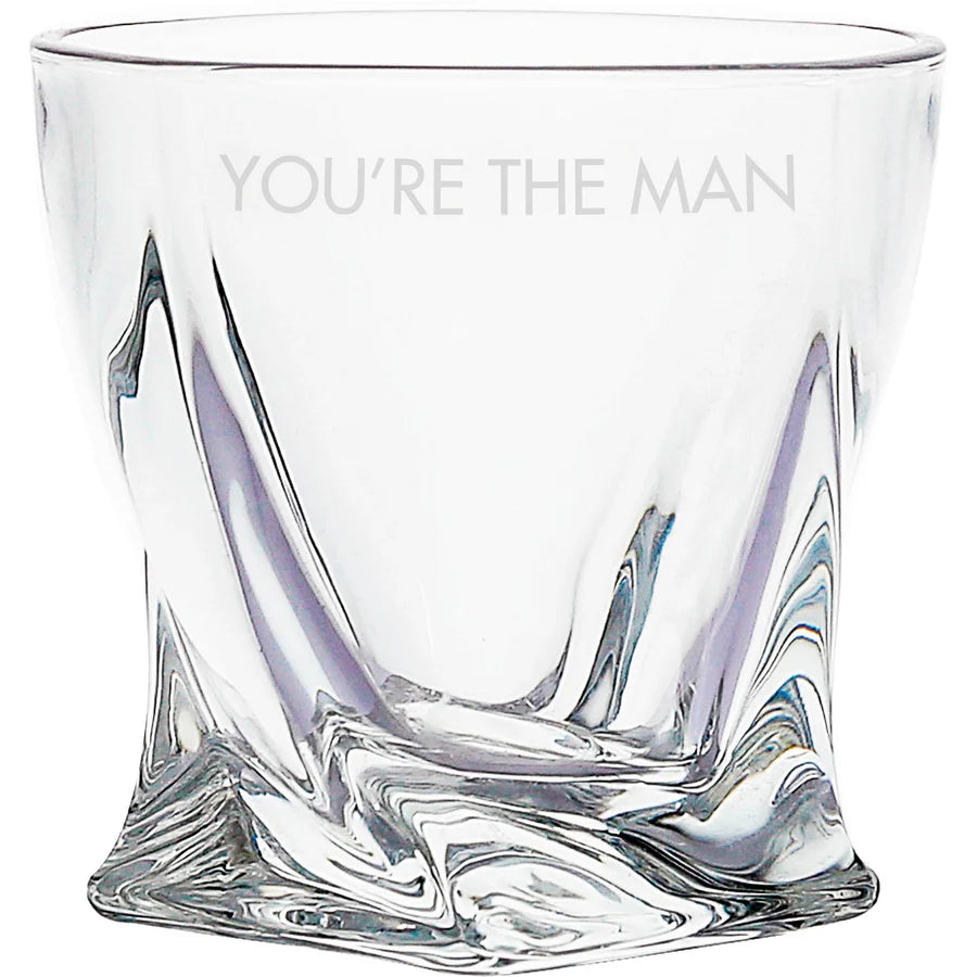 You're the Man Wooden Gift Box - Whiskey Enthusiast