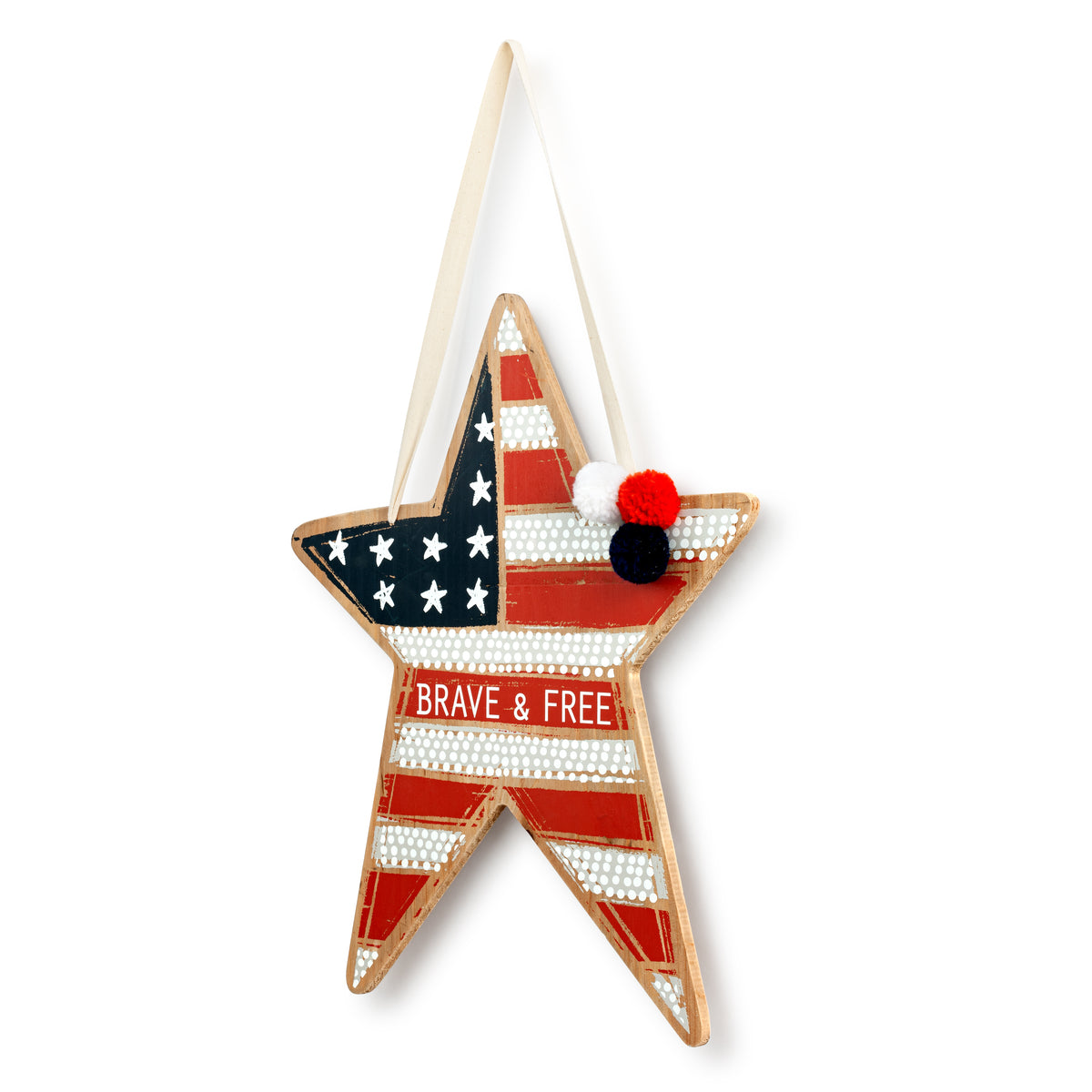 Brave and Free Door Hanger