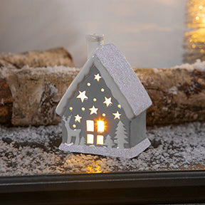 4.5" LED Ceramic House