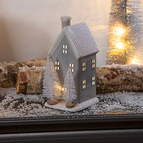 8" LED Ceramic House