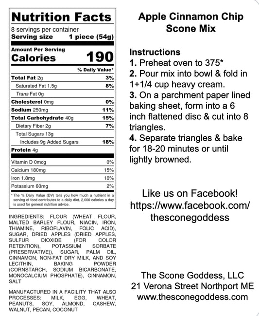 The Scone Goddess - Apple Cinnamon Chip
