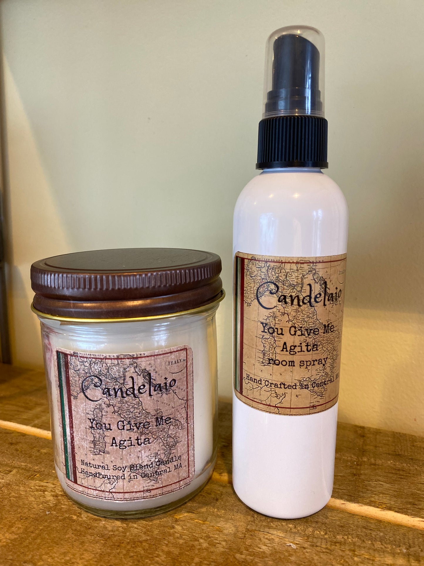Candelaio "You Give Me Agita" Candle and Room Spray