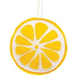 Felt Lemon Slice Ornament
