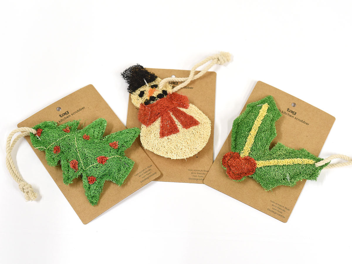 Holiday Loofah Kitchen Scrubber