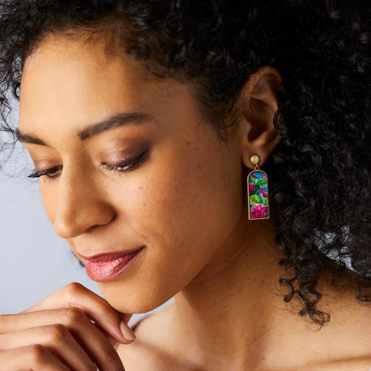 ArtLifting Earrings - Hydrangea Ajisai