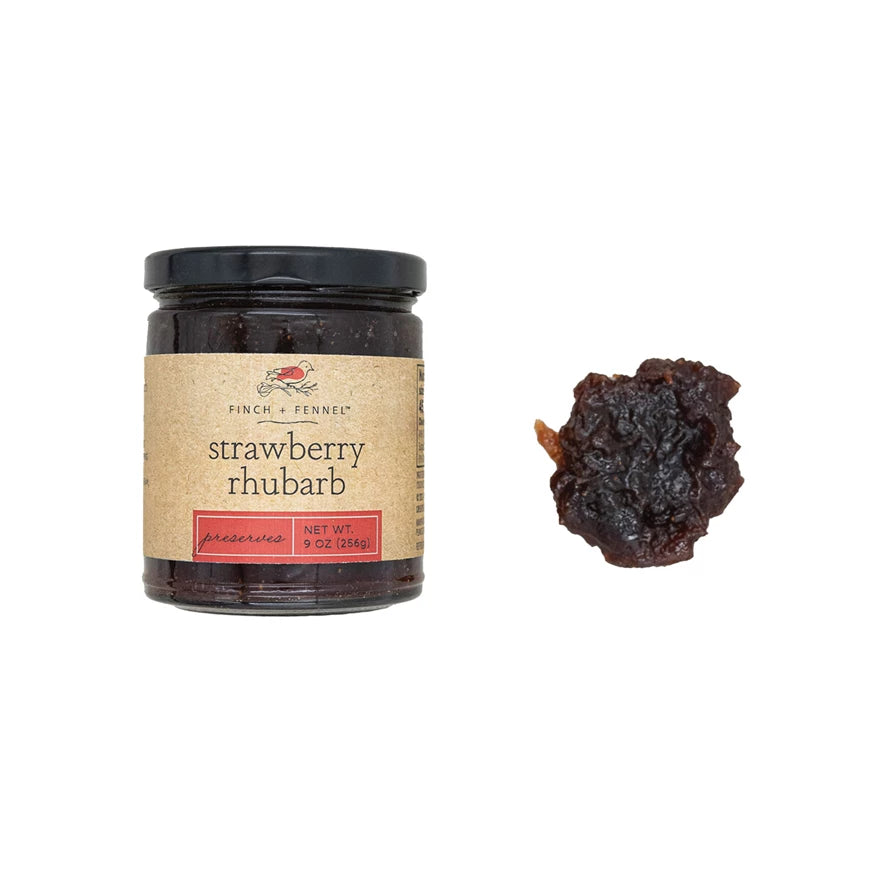Finch + Fennel- Strawberry Rhubarb Preserves