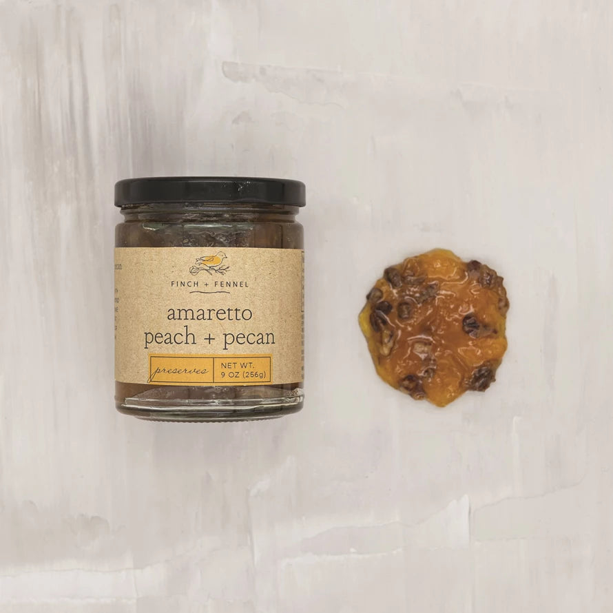 Finch + Fennel - Amaretto Peach and Pecan Preserves