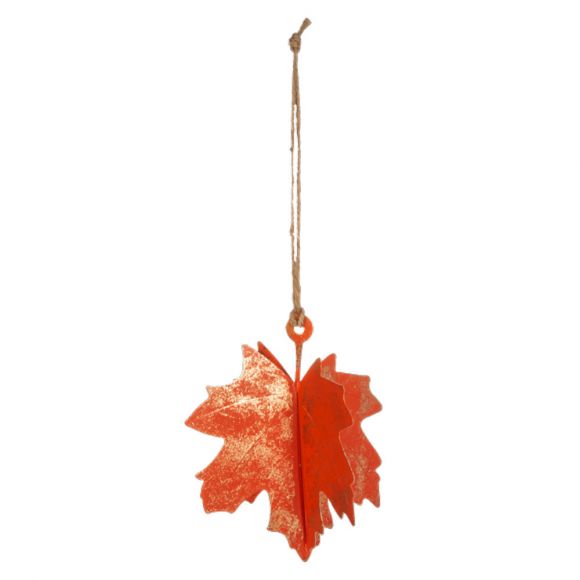 Maple Orange Maple Leaf Ornament