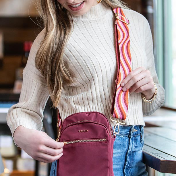 Kedzie Interchangeable Bag Strap - Embroidered Hollywood