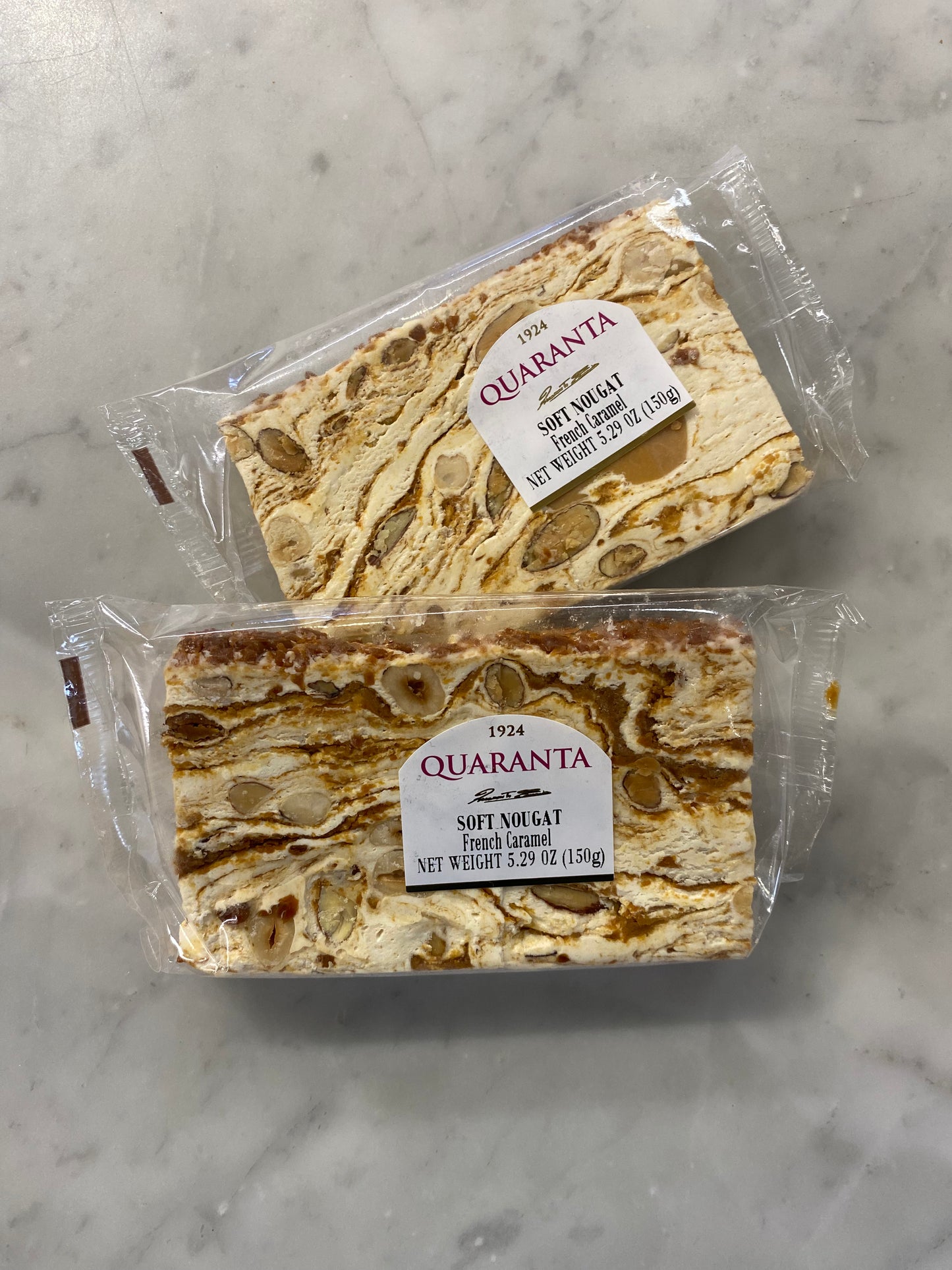 Quaranta - Soft Nougat With French Caramel or Lemon, Torrone Slice