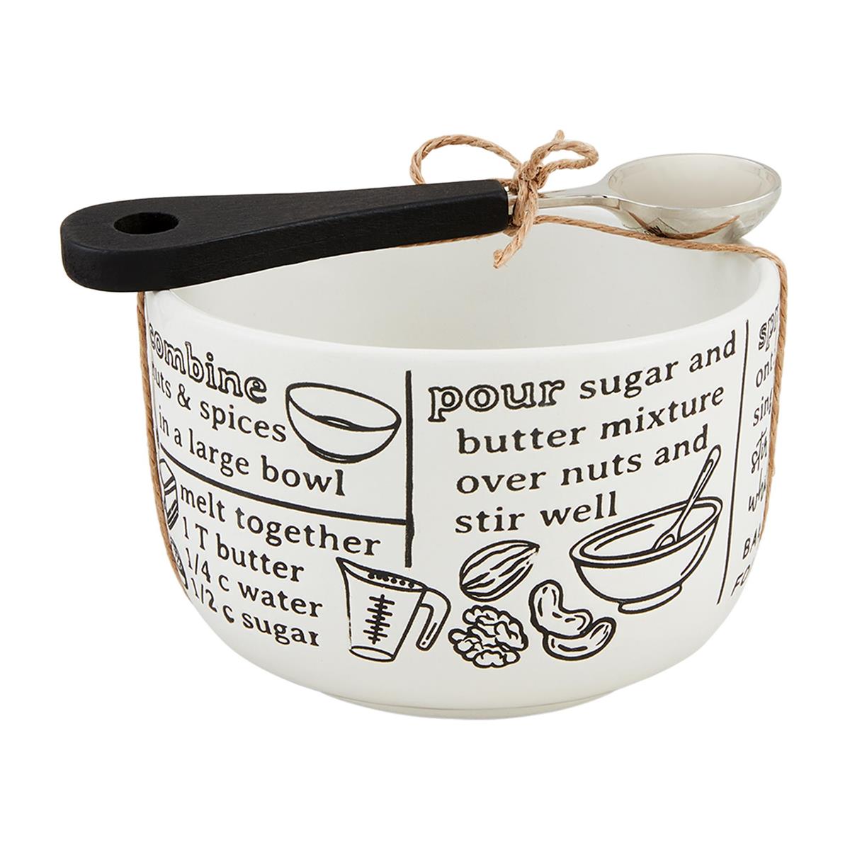 Spiced Nuts Recipe Bowl Set