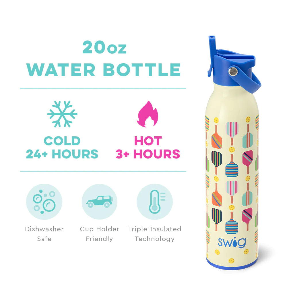 Pickleball Flip + Sip Bottle (20oz)
