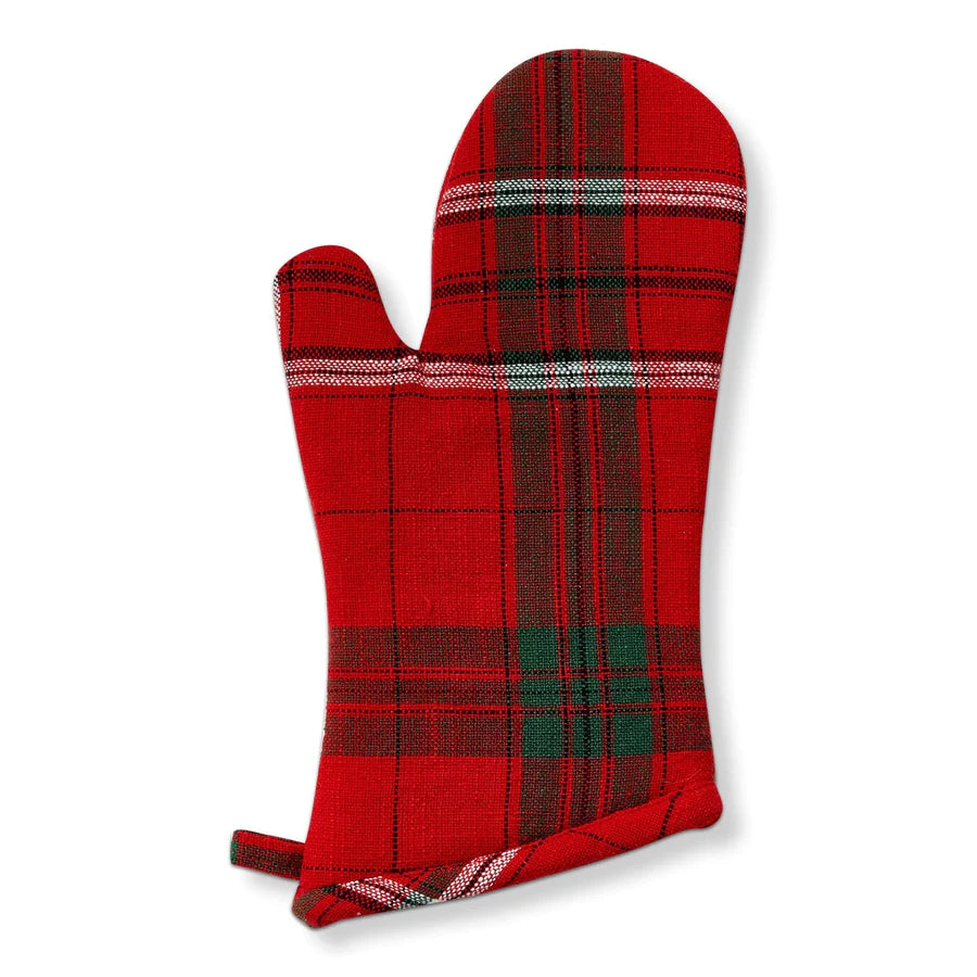 Sleigh Ride Holiday Plaid Oven Mitt