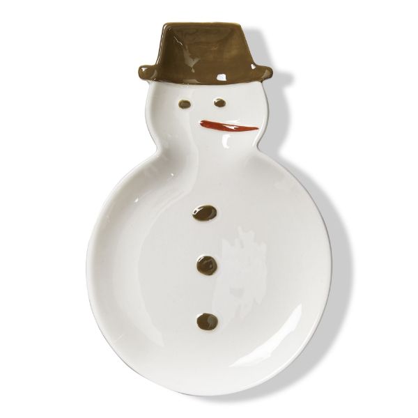 Snowman platter