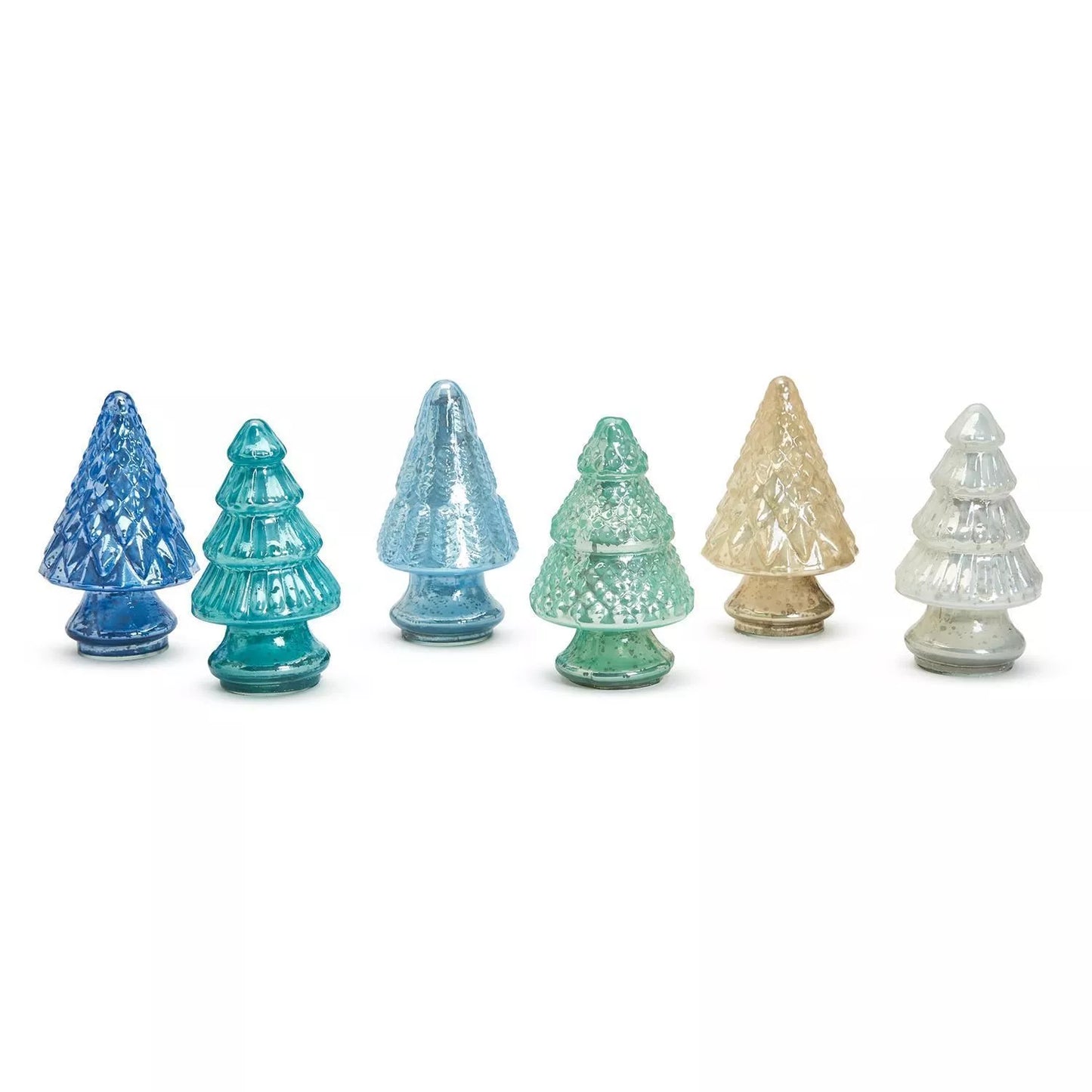 Mercury Glass Finish Holiday Trees