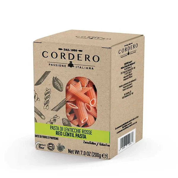 Cordero Organic Gluten Free Red Lentils Pasta