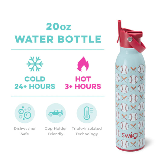 Baseball Flip+Sip Bottle