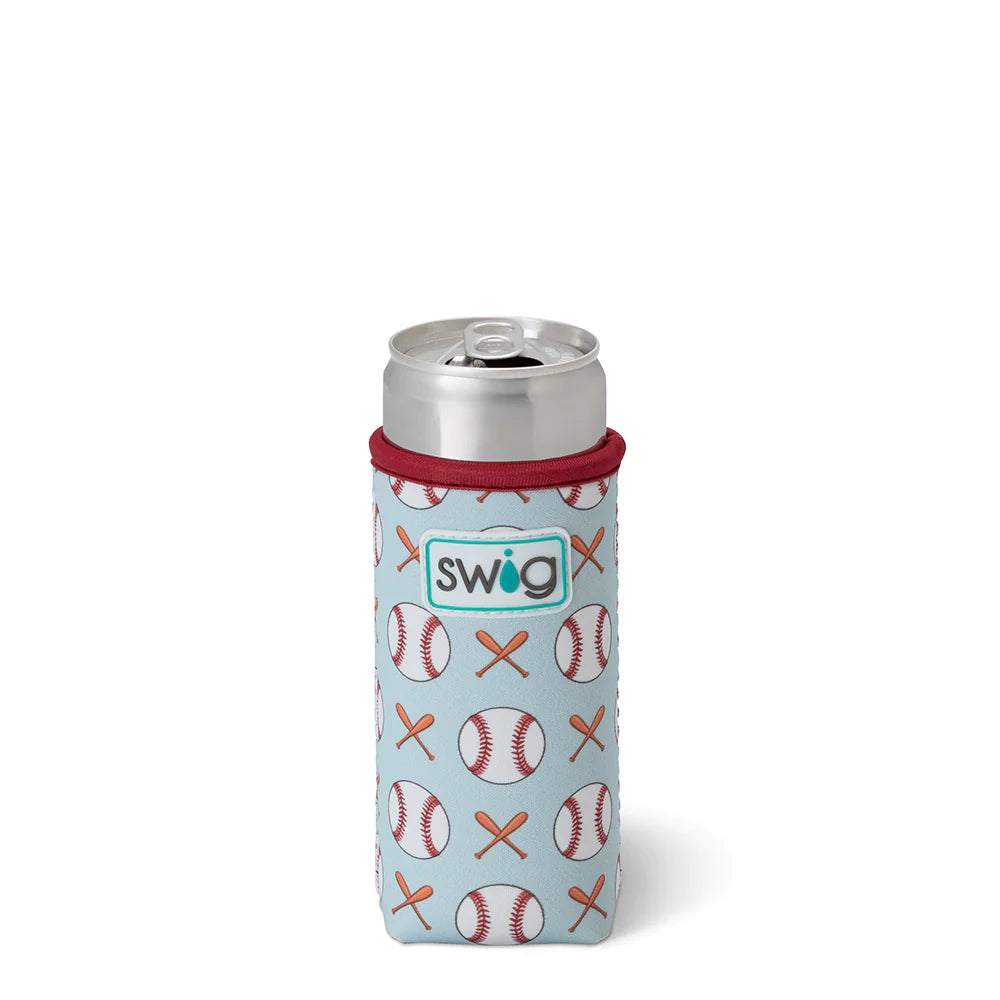 Baseball Slim Can Coozie