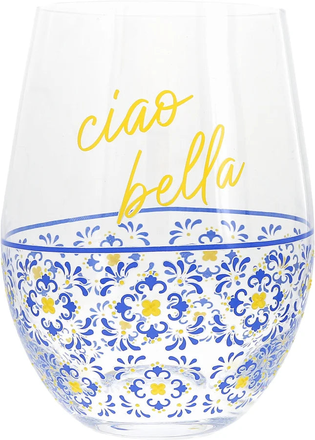 Ciao Bella 18 oz Stemless Wine Glass