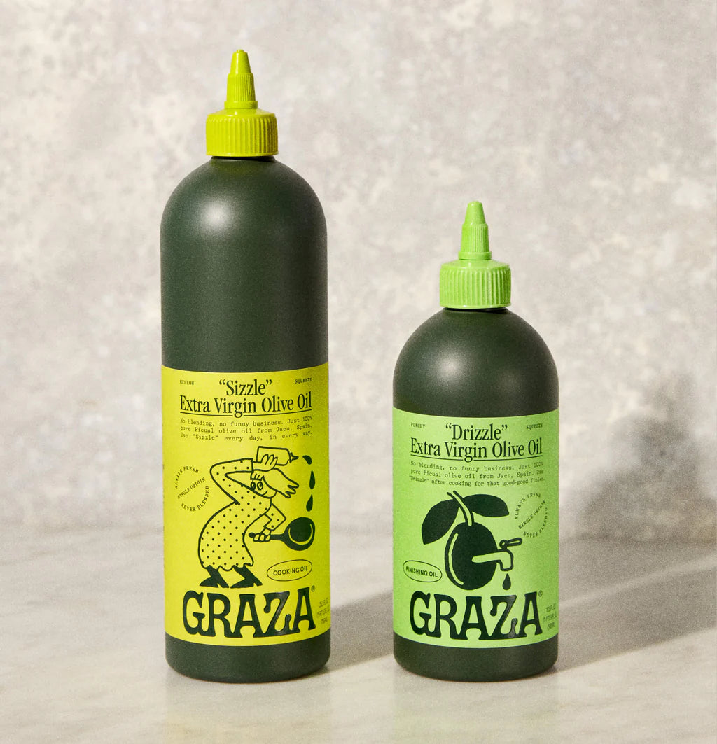 GRAZA Olive Oils - "Drizzle" and "Sizzle"