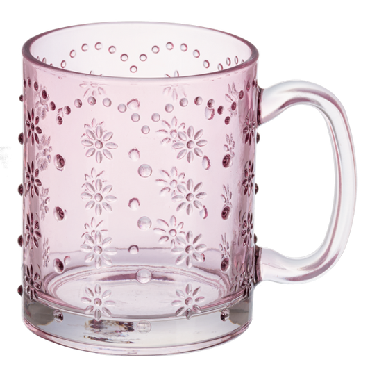 Ganz Hobnail Glass Mug