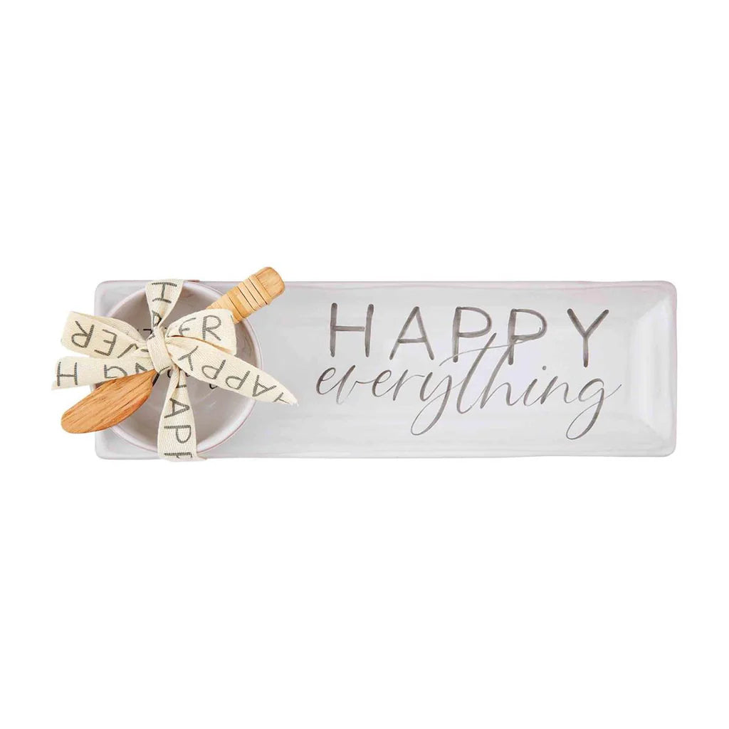 Happy Everything Serving Tray and Dip Set