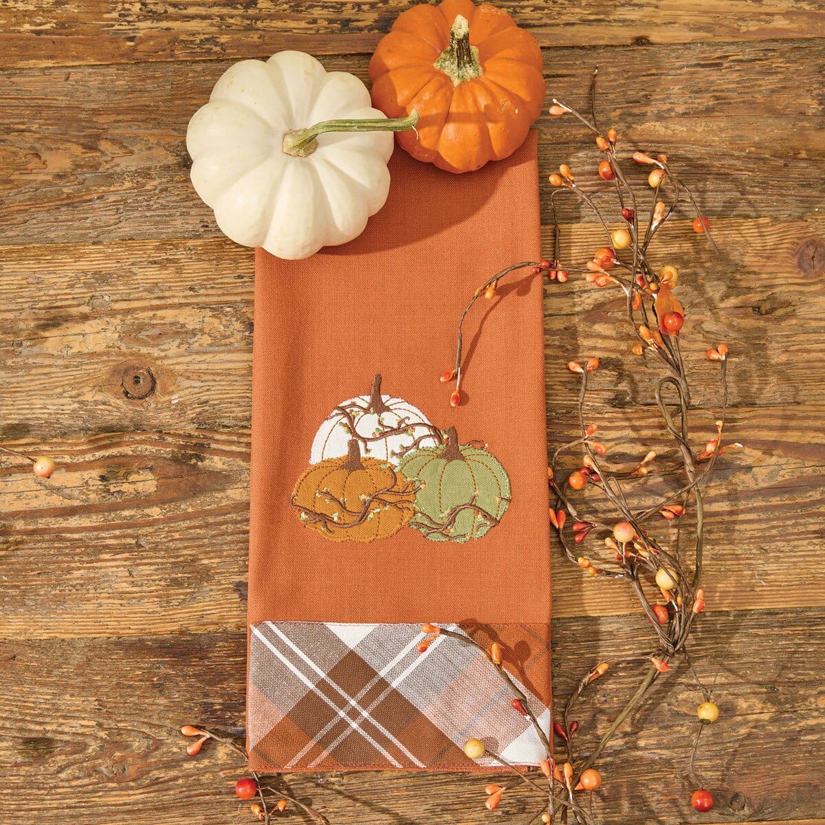 Heirloom and Bittersweet Decorative Dishtowel