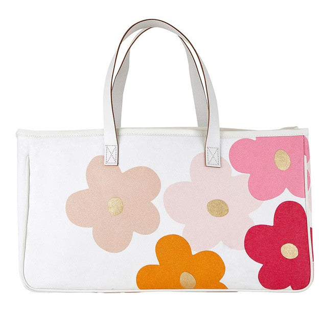 Hold Everything Flowers Canvas Tote