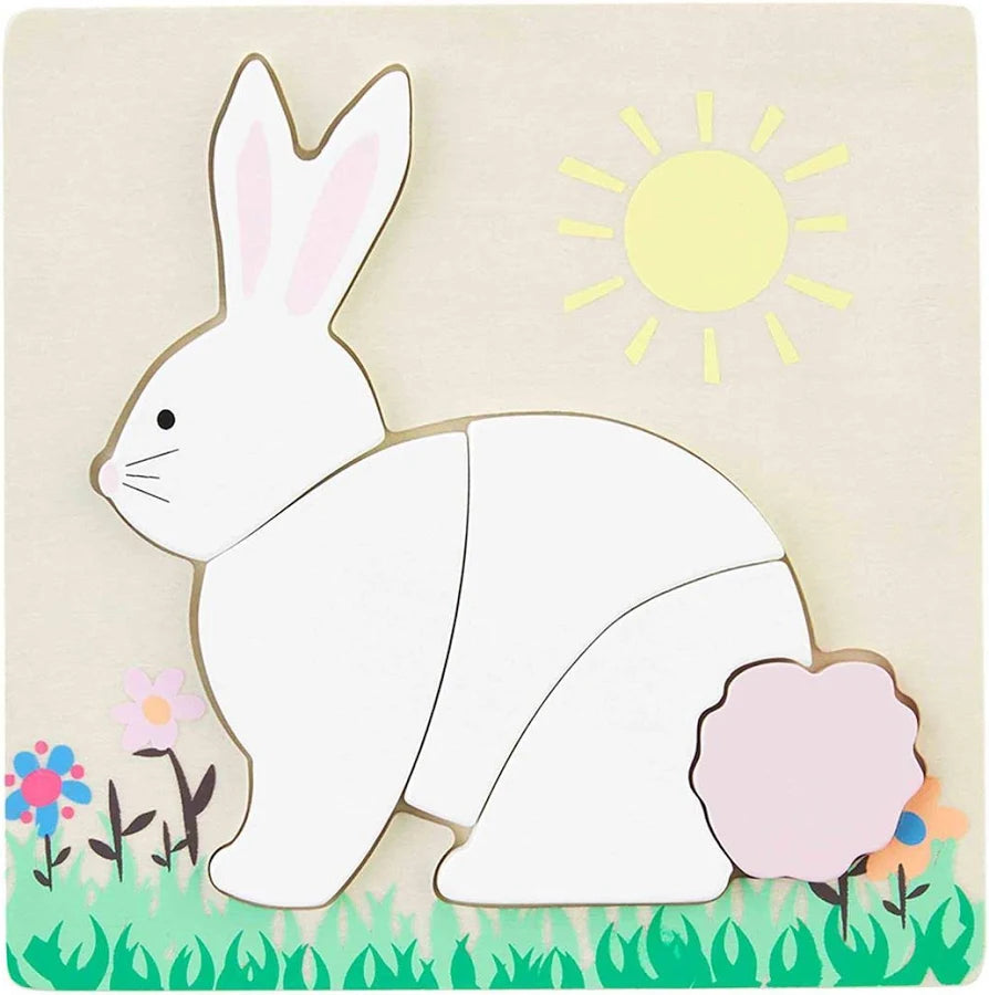 Mud Pie Bunny Square Easter Egg Puzzle