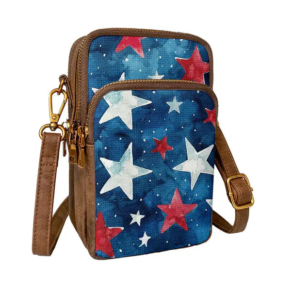 Anngoti Old Glory Cellphone Sling Bag