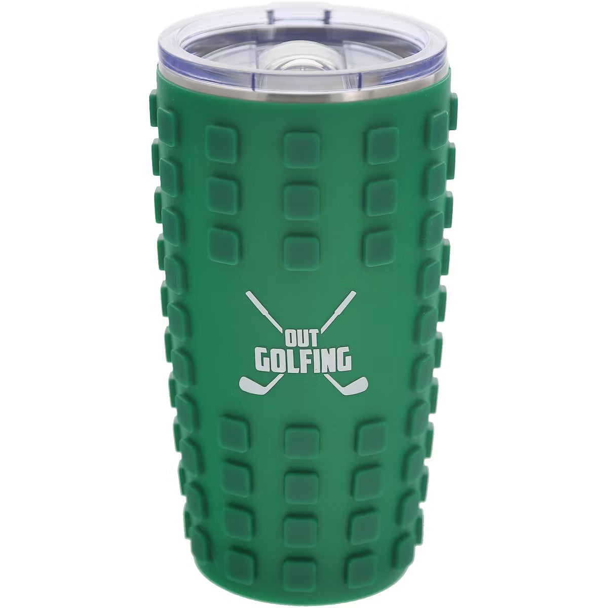 Out Golfing 20 oz Travel Tumbler with 3D Silicone Wrap