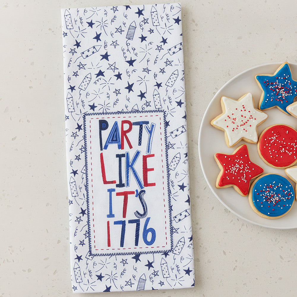 Party Like It's 1776 Tea Towel
