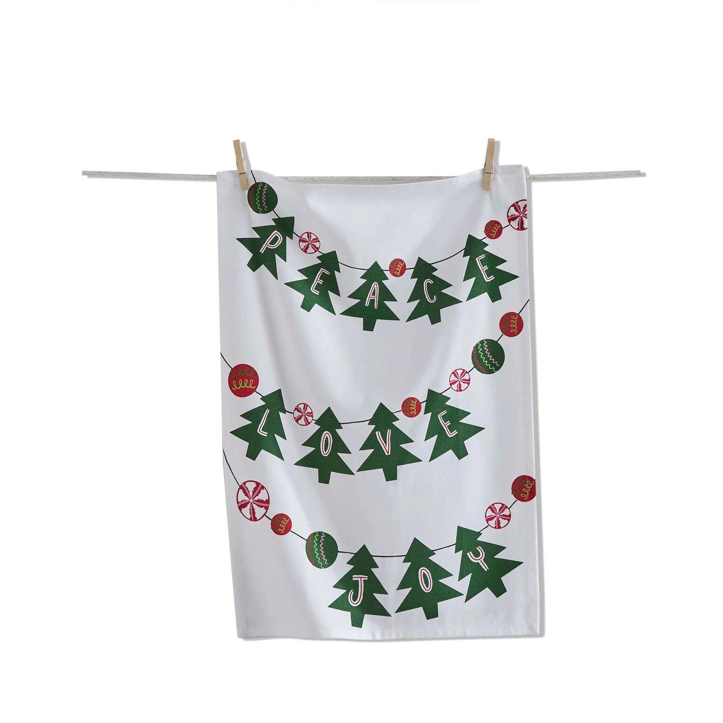 Peace, Love, Joy Dishtowel