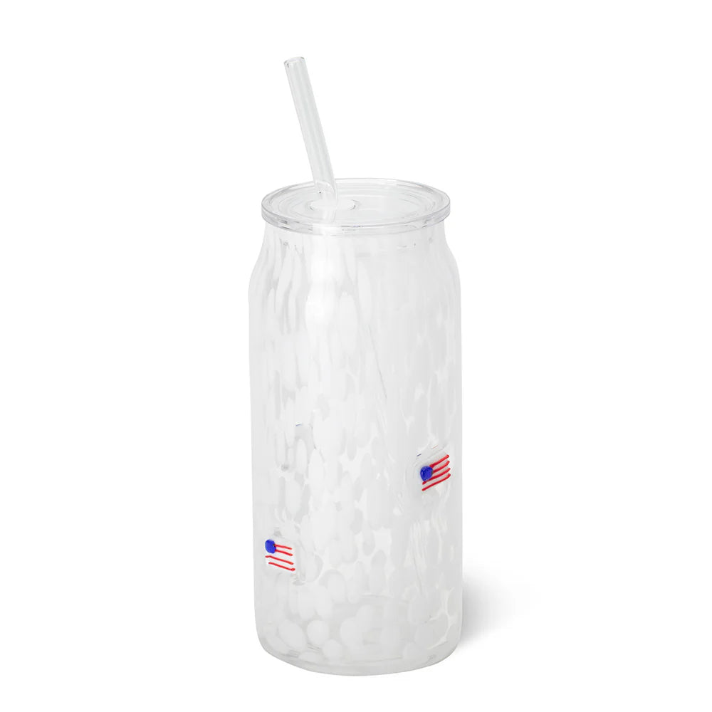 Swig Liberty Belle Charm Glass with Straw - 23 ounce