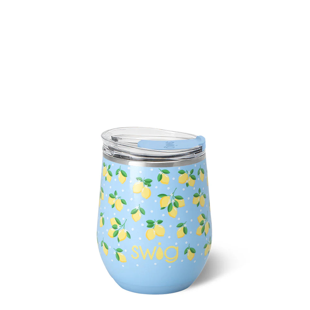 LEMON MERINGUE Stemless Wine 12oz