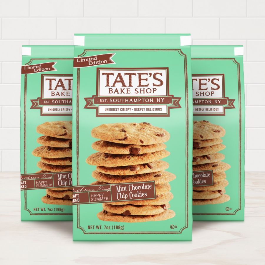 Tate's Mint Chocolate Chip Cookies