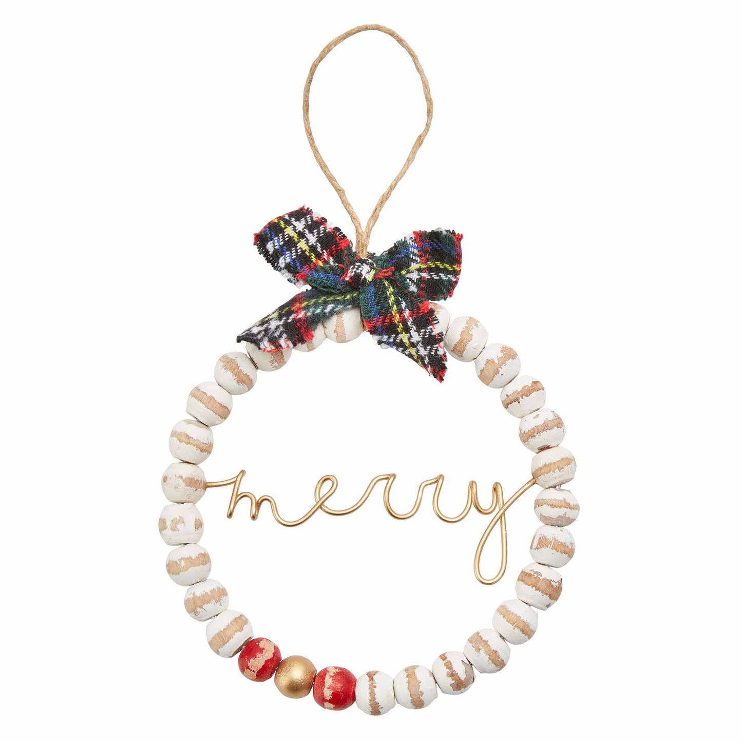 Beaded Sentiment Ornament