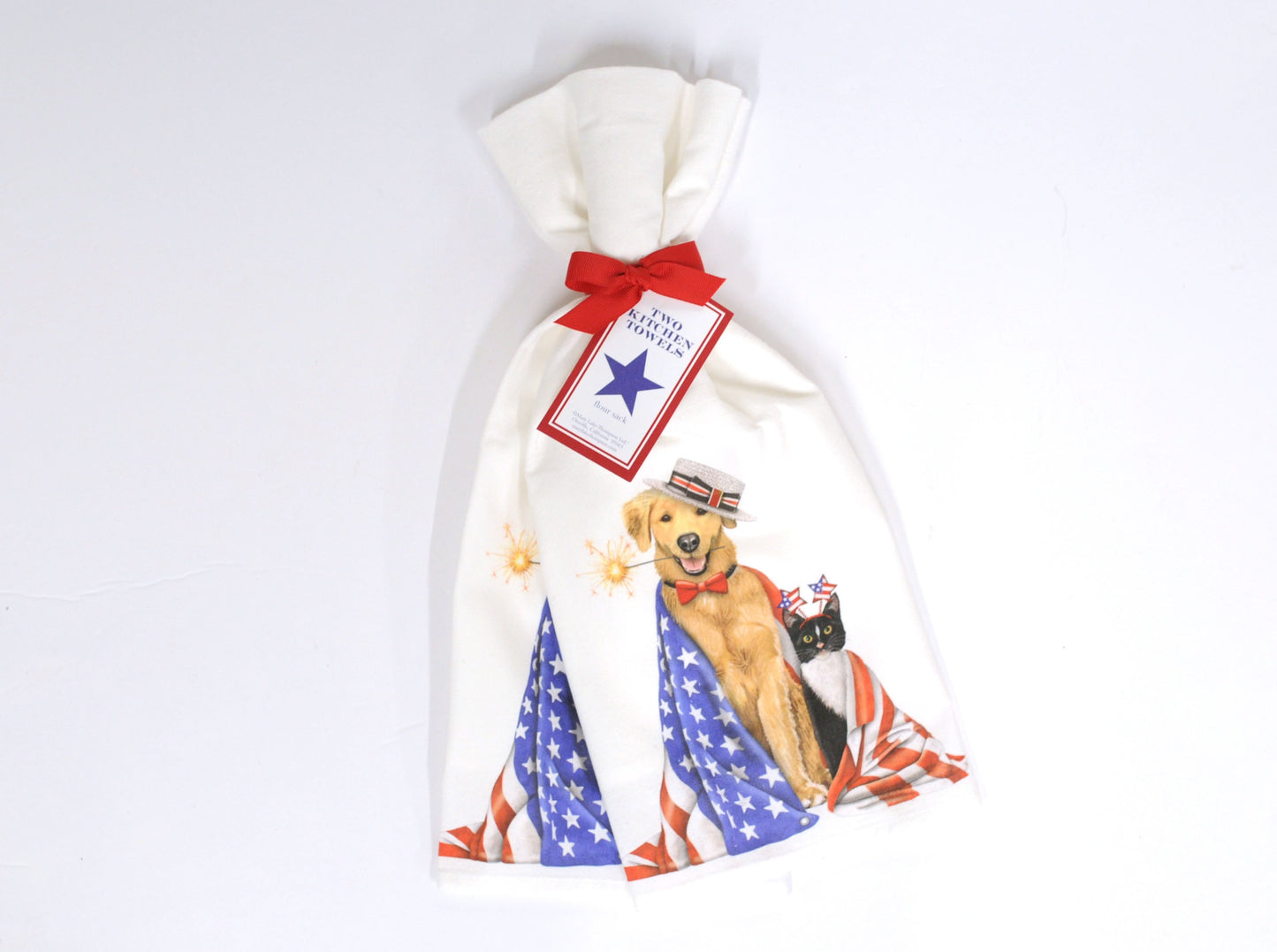 Patriotic Dog and Cat