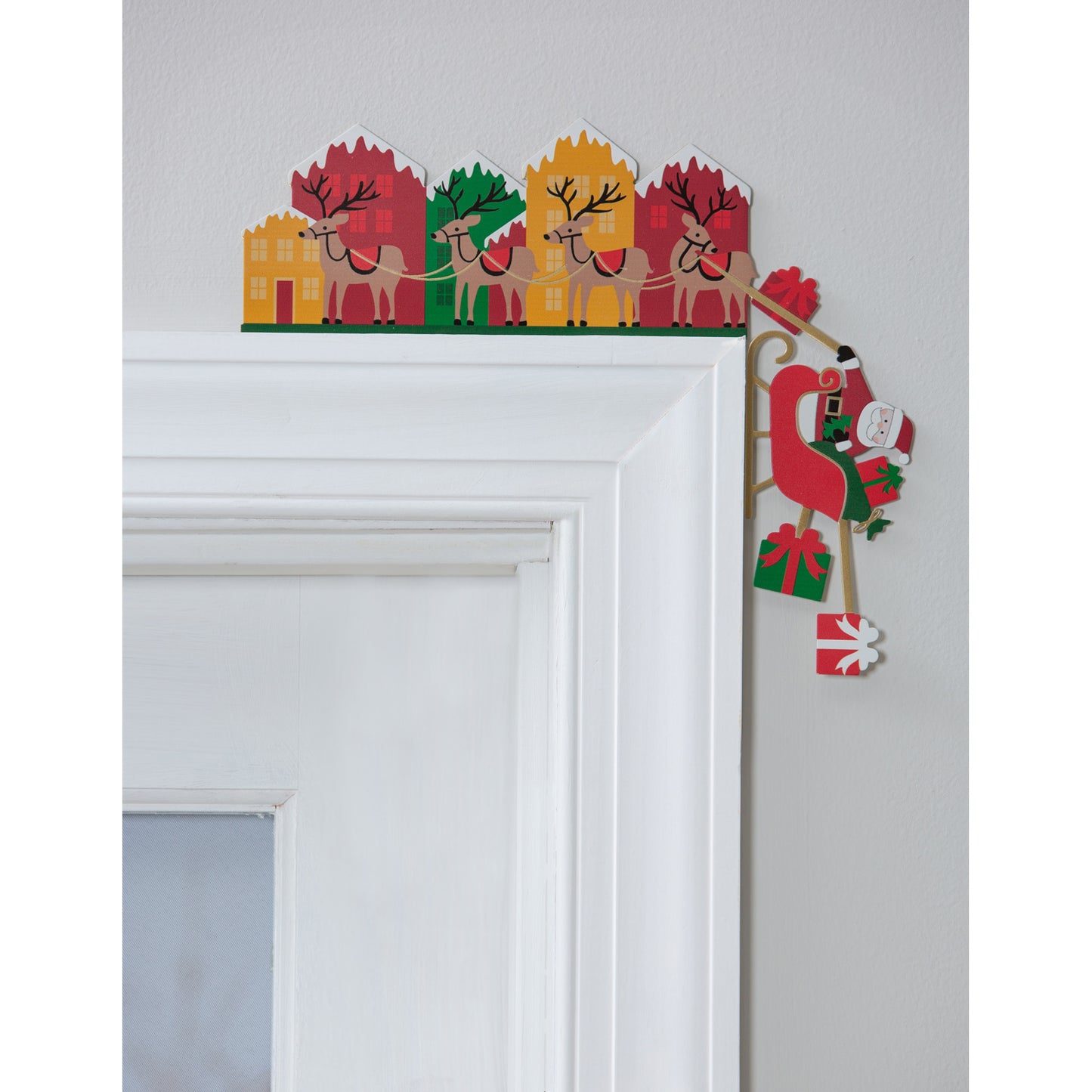 Metal Door Frame Decor- Santa's Sleigh