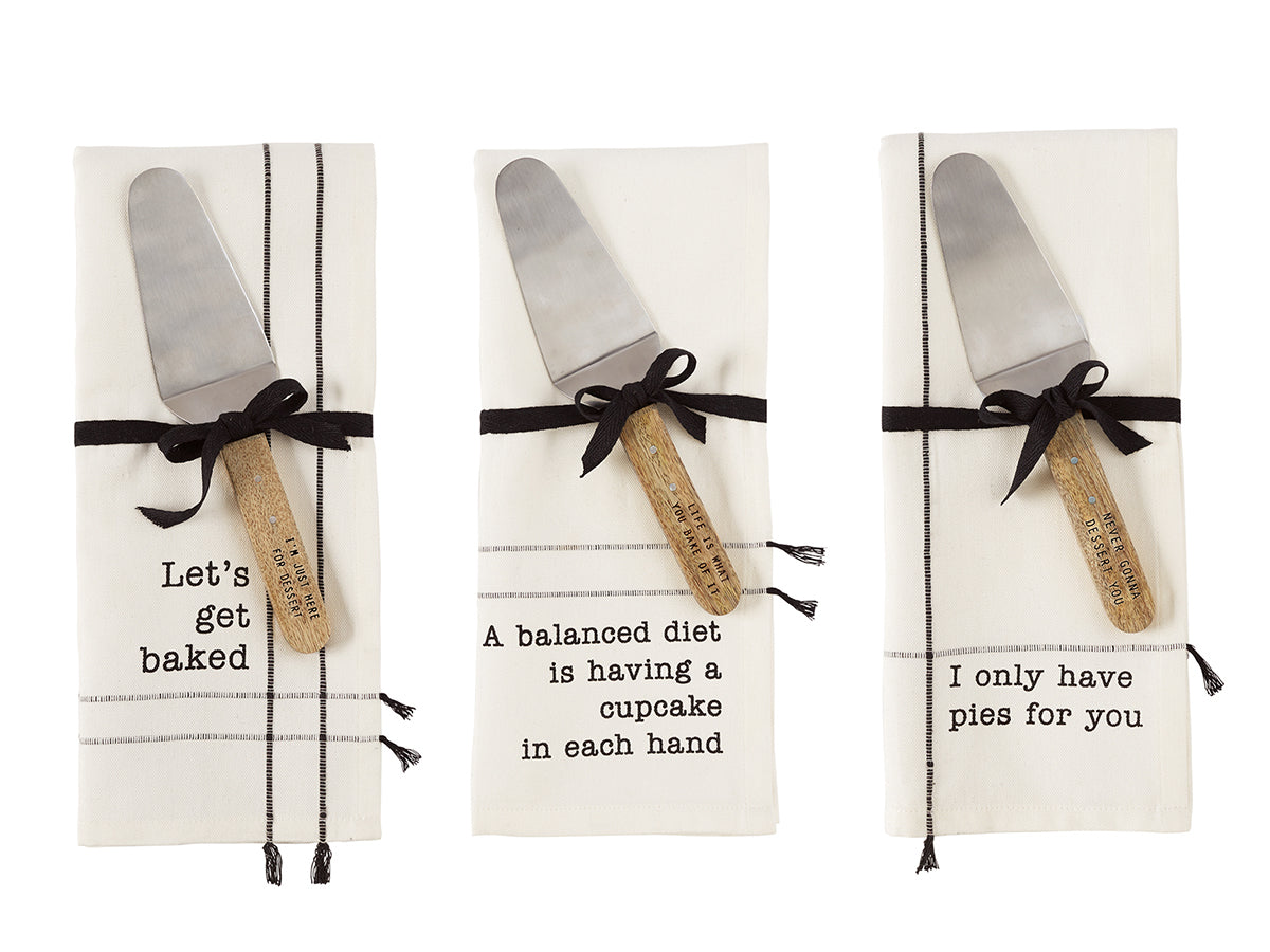 Pie Server and Towel