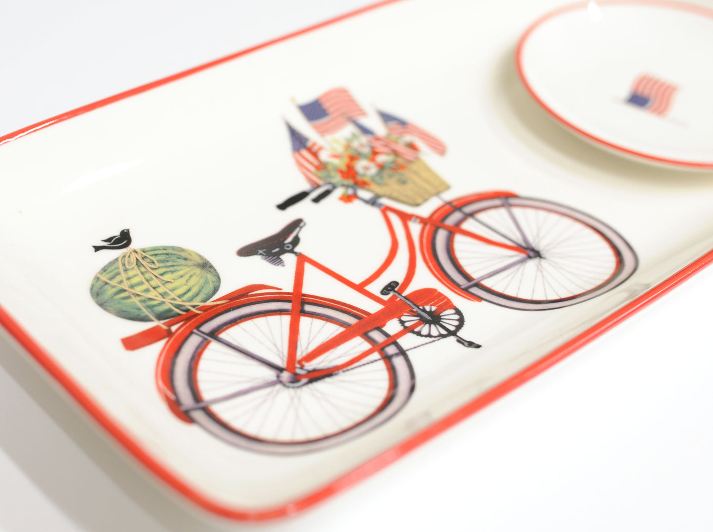 Patriotic Plate and Trinket Dish
