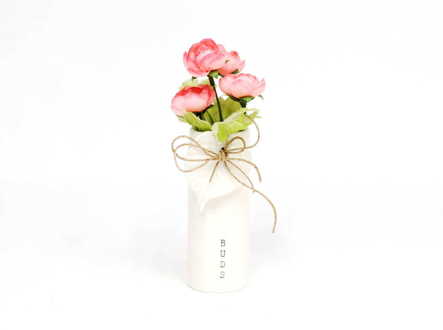 White Bud Vases