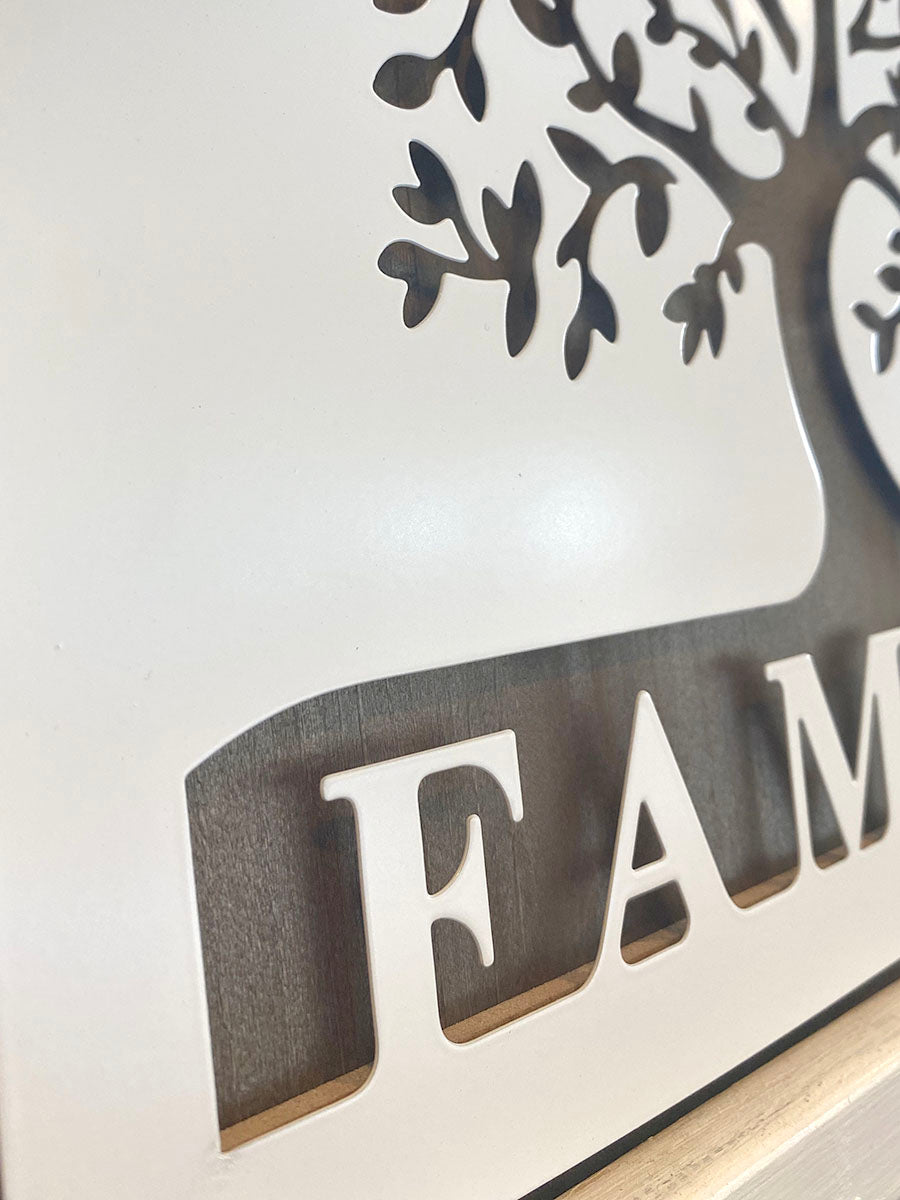 Family Tree Laser Cut Sign