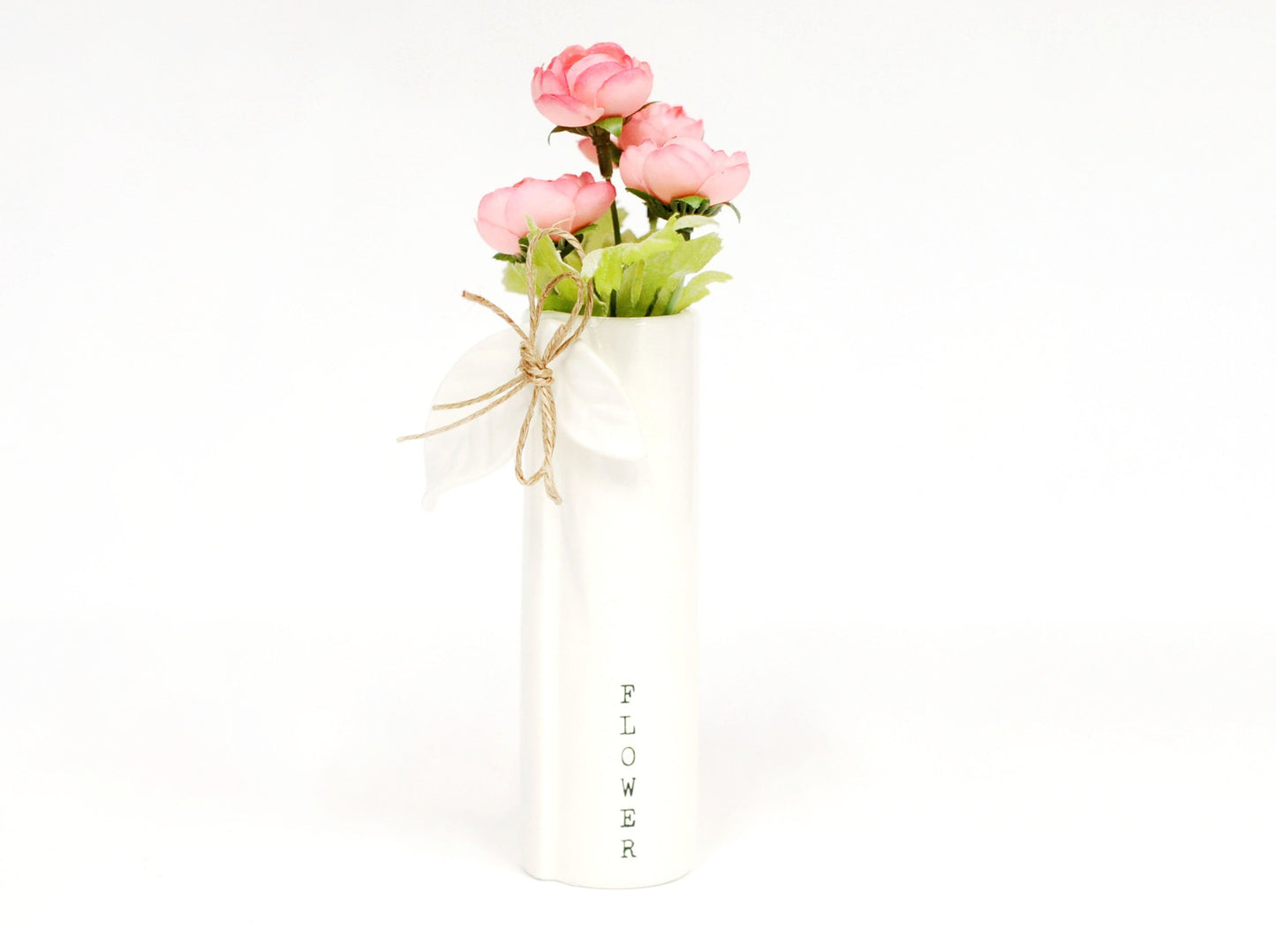 White Bud Vases