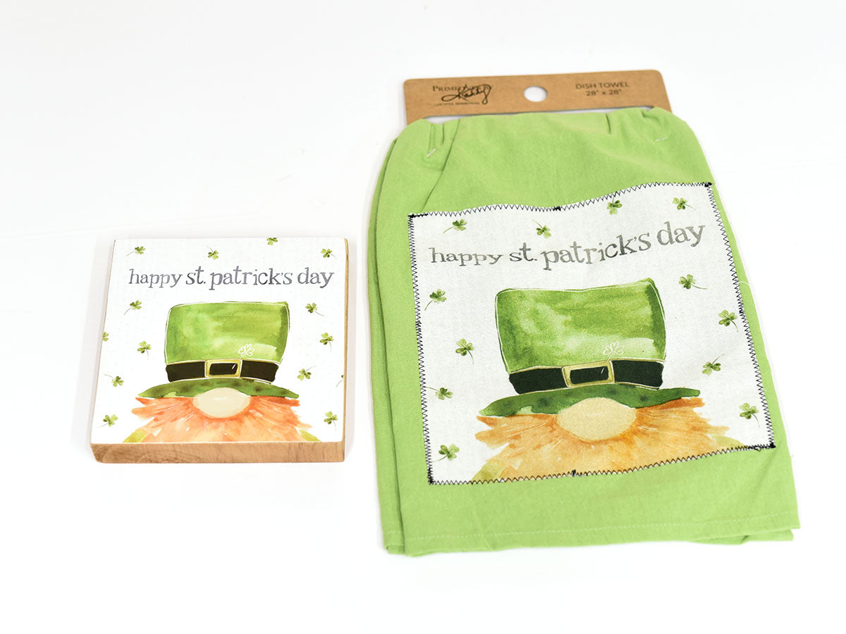 Leprechaun Sign and Towel