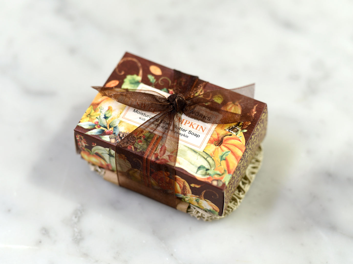 Pumpkin Bar Soap with Soap Lift