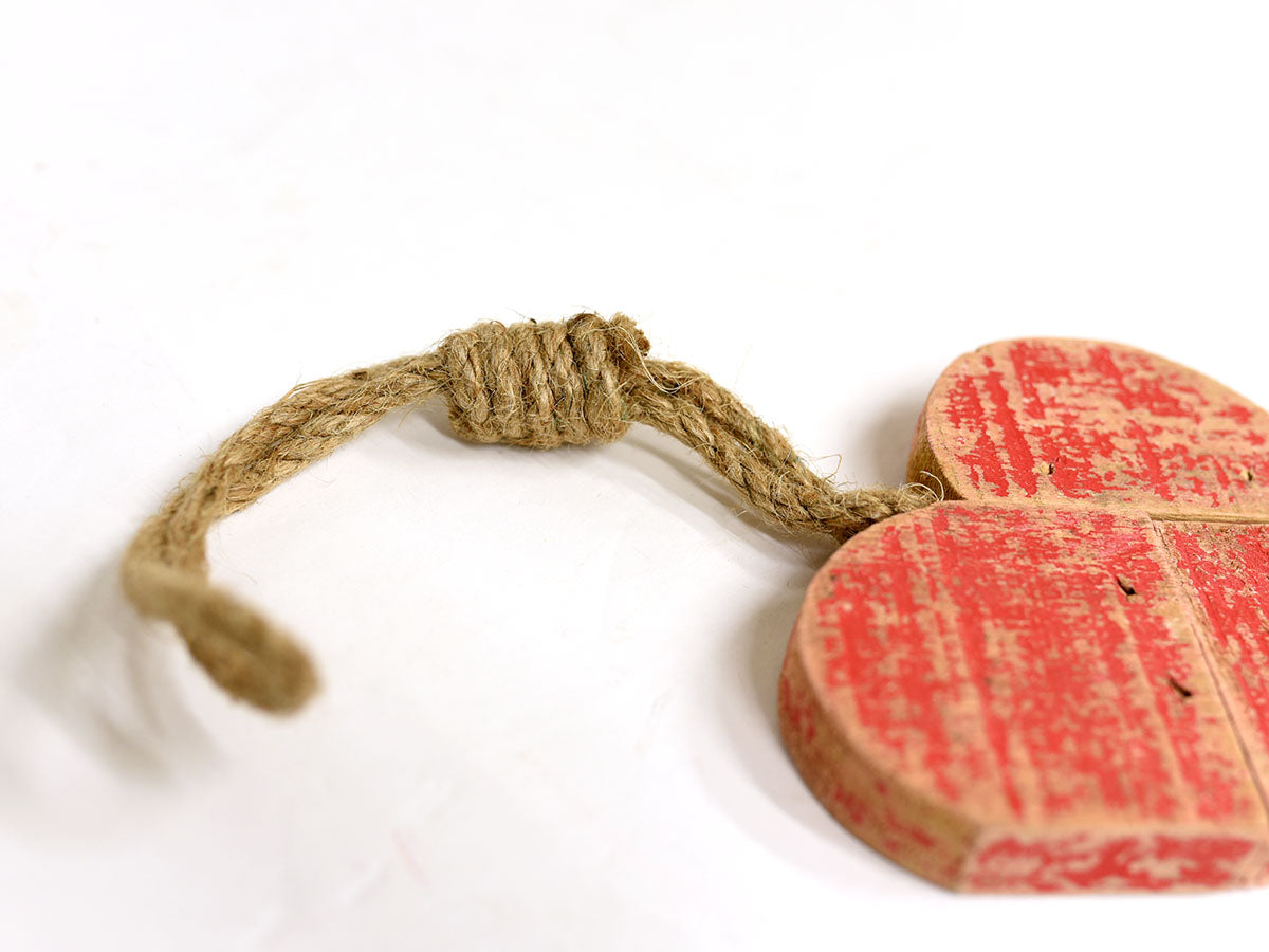 Wooden Rope Heart
