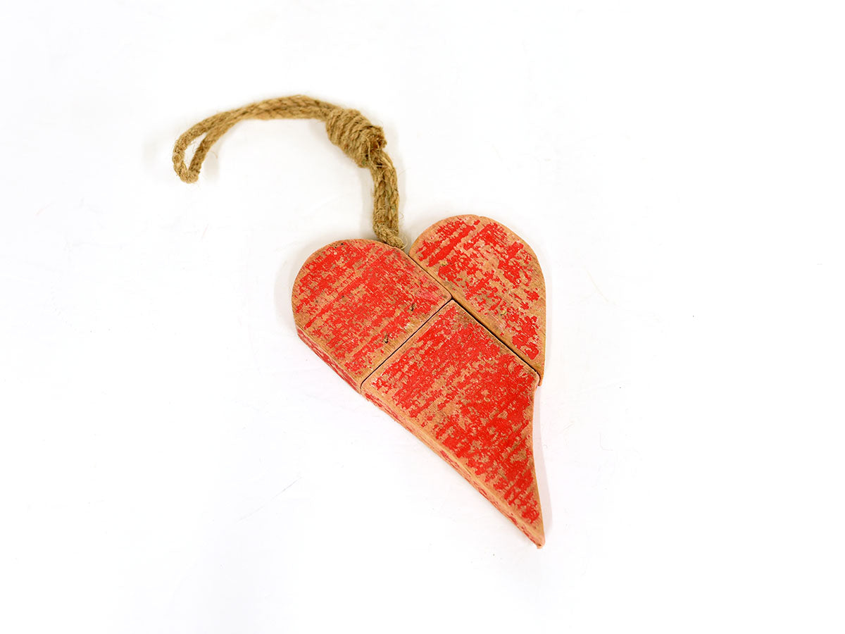 Wooden Rope Heart