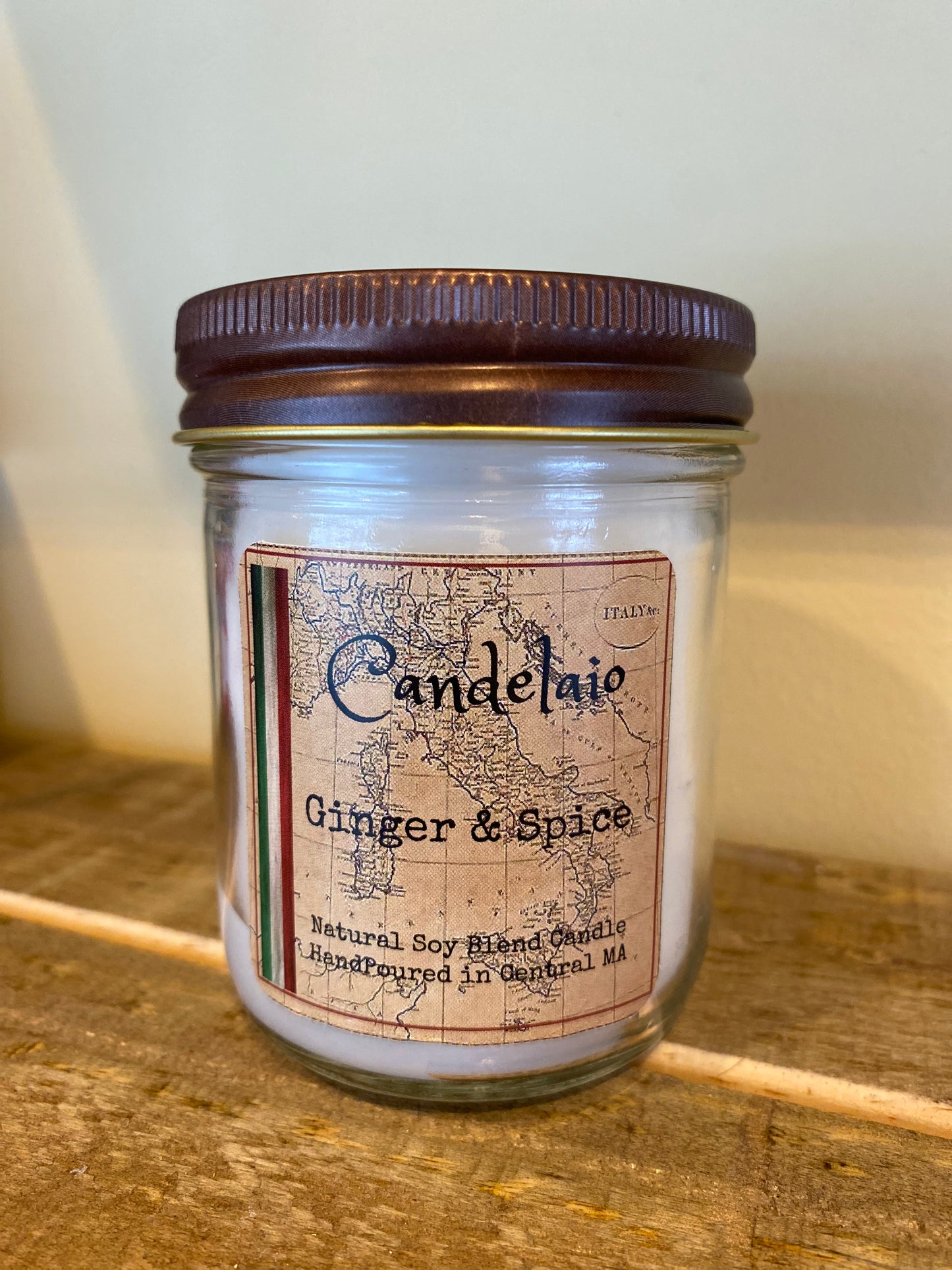 Candelaio 8oz. Candle - Ginger and Spice