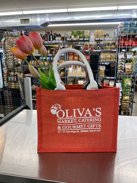Oliva's Mini Canvas Tote - Jute Red